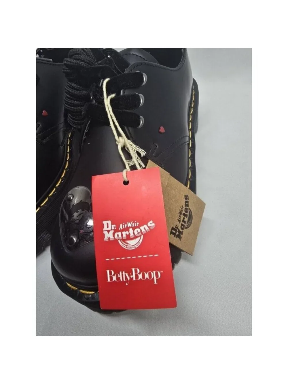 Dr.Martens Betty boop 1461 Quad Platform UK 5 Womens USA SIZE 7- New Without Box